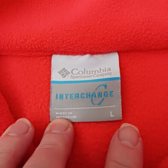 Columbia Women’s Large Coral Fleece Jacket Zip Front Full Zip Cozy Comfy - Picture 3 of 5